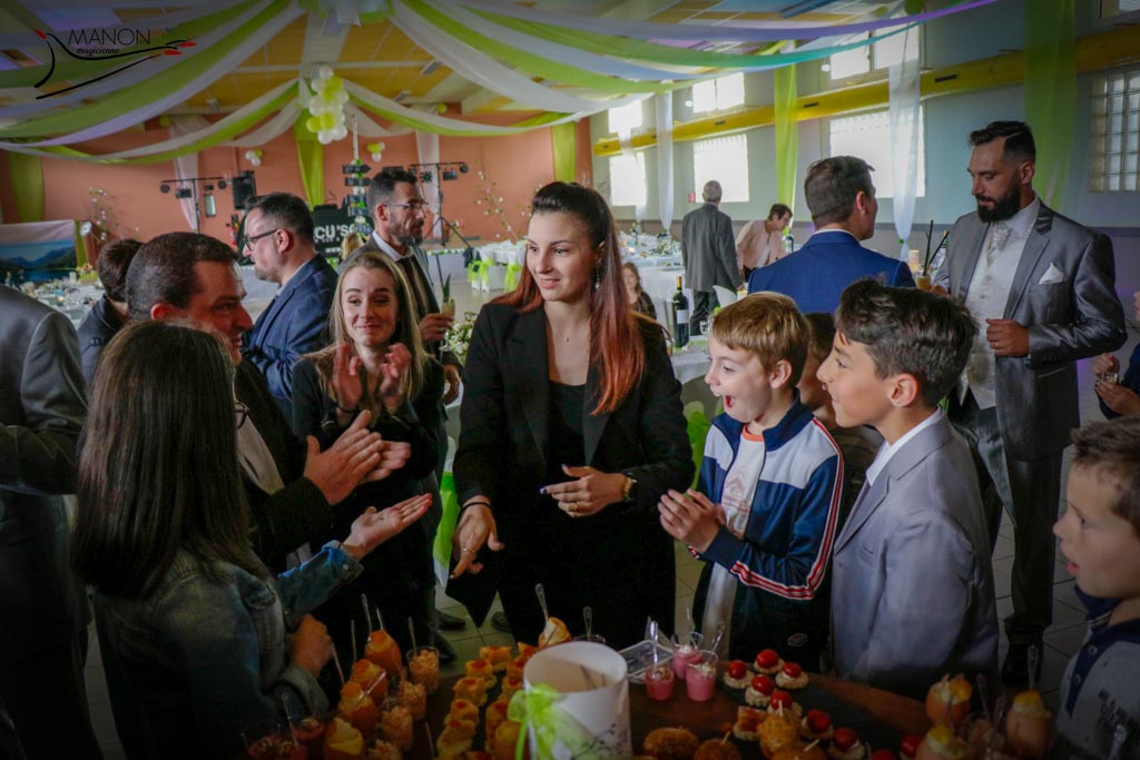 Instants magiques lors d’un mariage animé par Manon Castello