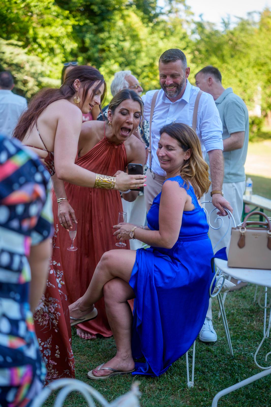 Magie pour un mariage, les spectateurs sont étonnés